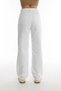 Aida High Waist Boyfriend Loose Jean Wide Leg Women's White Denim Pants (Buy One Size Bigger) - 5