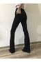 Zero Max Eka Xt Flared Leg Jeans Black Colorfast Extra Lycra High Waist Long Leg (collector) - 3
