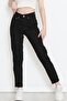 High Waist Mom Jean Boyfriend Jeans Black - 18222
