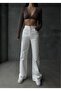 High Waist Palazzo Women's Jean Pants
