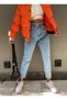 Women's Gold Skinny Skinny Mom Ice Snow Mom Lycra High Waist Fit Mom Jeans 2024