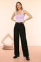 Silver Women's Casual Non-Fading Black Super High Waist 90's Wide Leg Comfort Lycra Palazzo Jeans