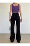 Love Non-Fading Black Lycra Super High Waist Casual Jean Trousers. (Super High. )(Full Mold) - 2