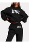 Love Heart Printed Unisex Women/Men Hooded Oversize Bottom/Upper Tracksuit Set
