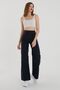Black Super High Waist 90's Wide Leg Loose Comfort Lycra Jeans