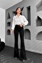 Trend Jean High Waist Spanish Leg Black Jeans Jeans Pants-Black