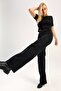 Madison Black Casual Jeans Extra High Waist Palazzo Jeans - 3