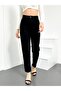 Trend High Waist Lycra Black Mom Jeans Stretch Denim Pants (Full Mold) - 2