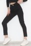 High Waist Super Lycra Recovery Featured Jeans Black Skinny Skinny Leg Jeans - 11918 - 4