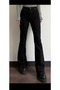 Gloria Women's Flared Jeans Black Fadeless Extra Lycra High Waist Jeans - 2
