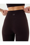 Women's Plum Dark Purple Front Seamless Motion Leggings - Recycled, High Waist, Double Layer - 5