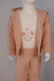 Girl's Ribbon Detailed Baby Bottom Top Set Pink - 4
