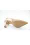 Byk Women's Straw Patterned Goblet Heeled Stiletto Shoes - 3