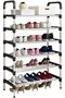 Shoe Storage 6 Tier Shoe Rack Shelf Storage Organizer Stand Holder Keep Room Neat Door Space Saving