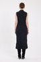 Rochie midi din tricot cu mâneci zero antracit 2232 - 5