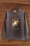 Hunting Hunting Rabbit Hunting and Hunting Dog Printed Regular Fit 100% Cotton Crew Neck Sweatshirt