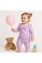 Cotton Ruffle Tracksuit Bottom Top Girl Children's Double Set - 2