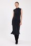 Rochie midi din tricot cu mâneci zero antracit 2232