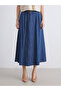 Lcwaikiki classic indigo standard fit a cut jean skirt - 2