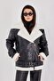 New Season Women's Oversize Leather Coat