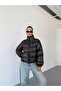 New Season Comfortable Fit Black Puffer Coat - 2