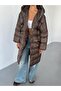New Season Oversize Black Inflatable Long Coat - 2