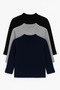 Boy 3-16 Years Old 3-Piece Thin Camisole Sweater Set – Comfortable and Stylish Basic Model 3 Pieces - 3