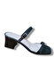 Black Thick Heeled Women's Sandals - 2