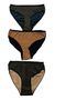 Women's Bikini Panties Mixed Color 3 Pieces - 5