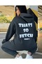 Unisex Men's Women's That's so Faith Printed Oversize 3 Thread Hooded Tracksuit Set - 2