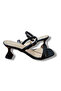 Black Goblet Heeled Women's Sandals - 4