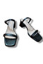 Black Thick Heeled Women's Sandals