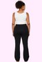 Women's Fashion High Waist Pipe Leg Pants Cotton Summer for Daily Combinations - 4