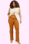 Women's Fashion Spanish Leg Flare Pants High Waist Beltless Casual Combinations Summer - 3