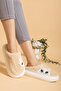 Women's Kitten Patterned Plush Soft Lightweight Soundproof Non-Slip Eva Sole Winter Indoor Slippers - 2