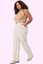 Women's Fashion High Waist Wide Leg Woven Pants Finike All Seasons Summer - 3