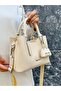 Justpolo Original Women's Soft Leather 3 Compartment Hand and Shoulder Bag - 4