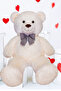 90 cm Plush Teddy Bear and 9 Piece Teddy Bouquet – Valentine's Day & Birthday Gift - 3