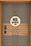 1Modern Digital Printing Wooden Cream a Cup of Coffee Door Ornament - 2