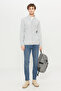 Men's Gray Anti-pilling Non-Pilling Standard Fit Normal Cut Stand Collar Sweatshirt Fleece Jacket - 2