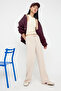 Taş Yumoş Wide Leg/Geniş Paça Bağlama Detaylı Esnek Örme Pantolon TWOAW26PL00025 - 2