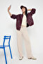 Taş Yumoş Wide Leg/Geniş Paça Bağlama Detaylı Esnek Örme Pantolon TWOAW26PL00025