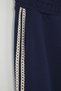 Navy Blue Wide Leg/Wide Leg Brode Stripe Detail Thick Knitted Sweatpants Twoaw26Ea00002 - 6