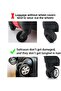 8Pcs Black Silicone Wear-Resistant Sound-Absorbing Suitcase Wheel Case Skidproof Mold - 6