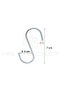 Mr. Bracket 10 Pcs. Python Hook with Stop No:2 - Metal Open Python Hook Ironware Hanging Hook Attachment - 2