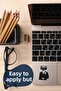 Office Themed Sticker Set - 12 Piece Sticker Set - Phone, Tablet, Notebook Laptop Compatible Stickers - 4