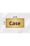 10cm X 20 cm Gold Metal Sheet with Safe Writing - 2