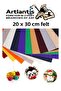 Red Felt 50X70 cm 2.0 mm 3 Pieces Colorful Hobby Felt Handicraft Felt Kindergarten Nursery Preschool - 5
