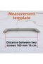 Furniture Drawer Kitchen Cabinet Wardrobe Handles Handle Handle Chrome Metal Handle 160 mm -16 cm - 3