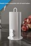 Metal Towel Napkin Holder - Paper Towel Holder - Standard and Large Size Roll Compatible